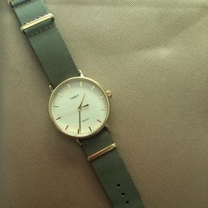 Genuine Leather 41mm Timex Watch